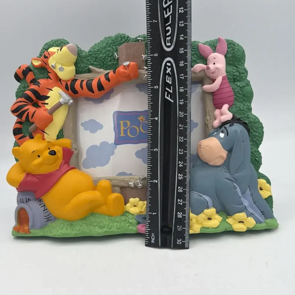 Vintage 90’s Disney Winnie The Pooh 3D Picture Photo Frame Tigger Piglet Eeyore
